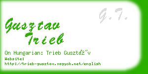 gusztav trieb business card